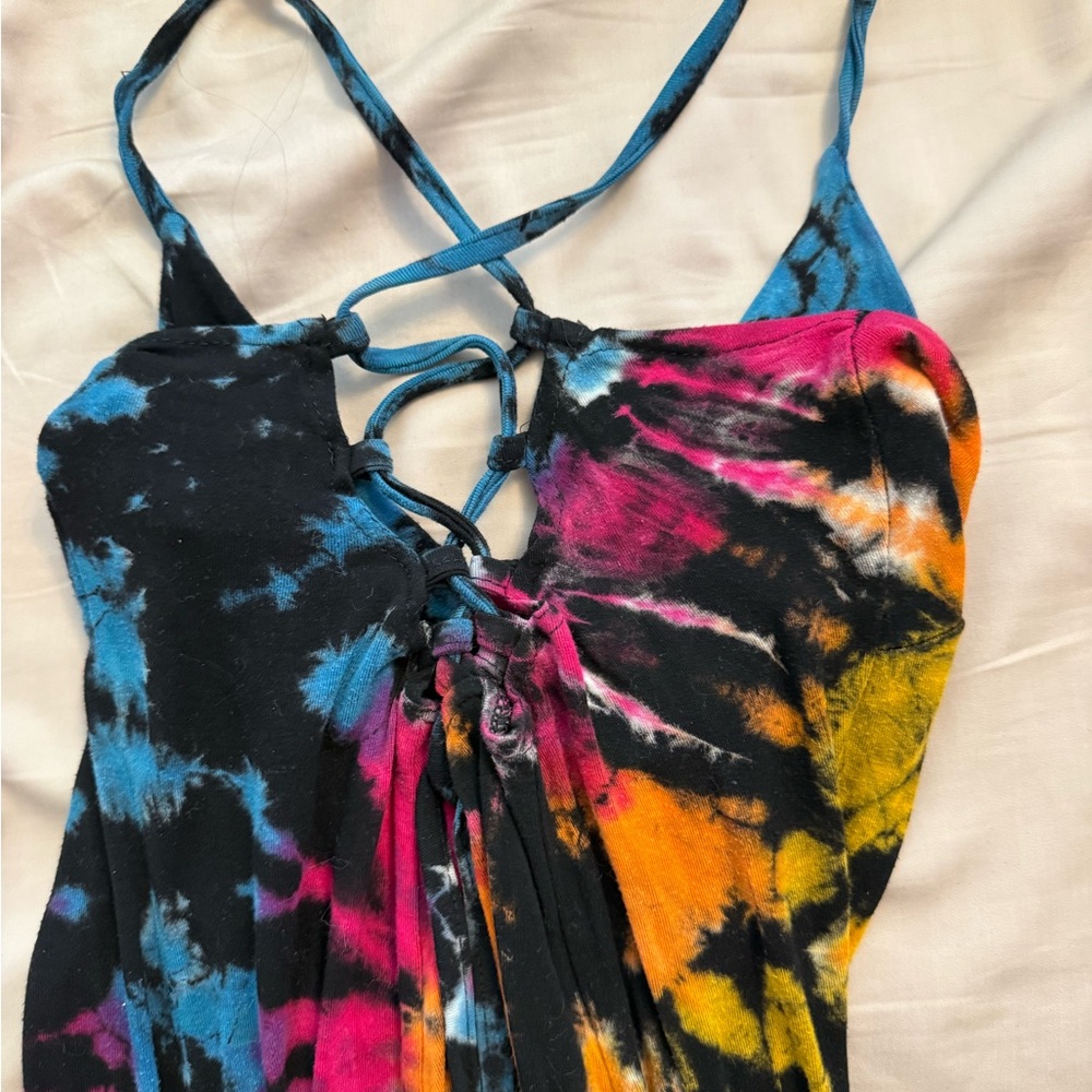 Tie-Dye Spaghetti Strap Dress - Picture 3 of 6